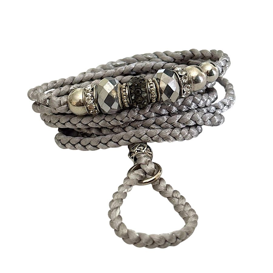 Trela de exposição para cães ajustável com sistema de fixação para ringue